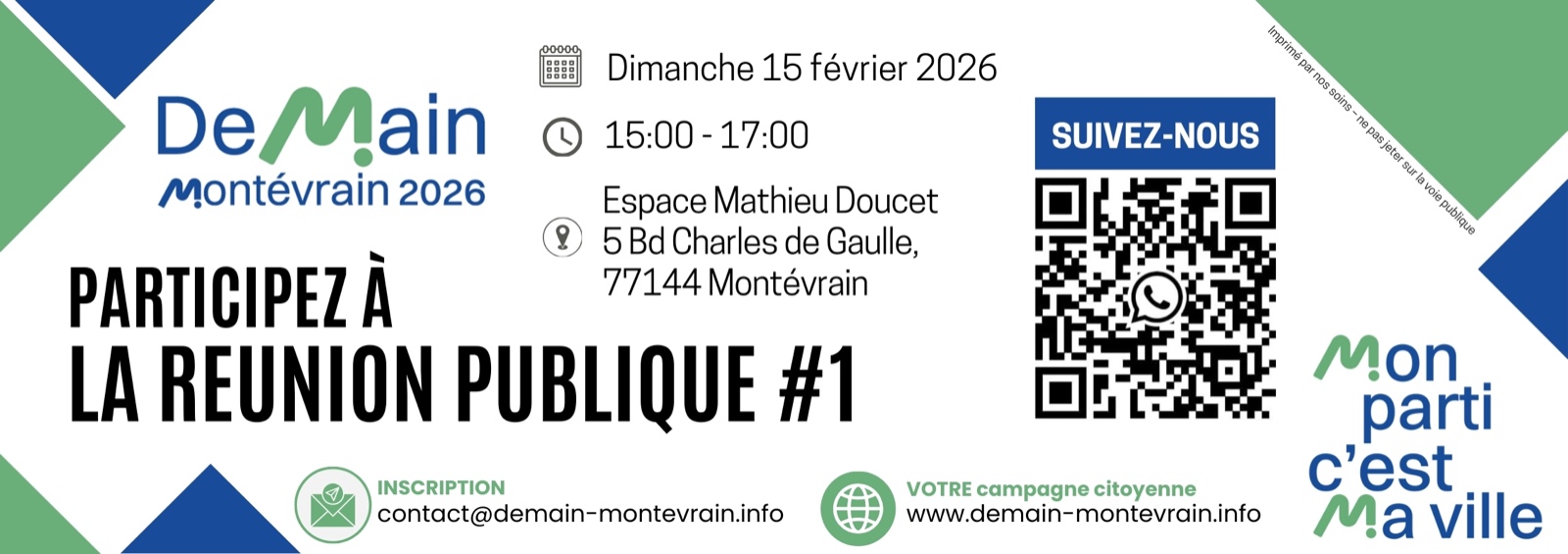 Réunion publique #1 (annonce)